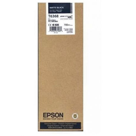 Картридж Epson T6368 (C13T636800) для Epson St Pro 7900/9900, черный матовый