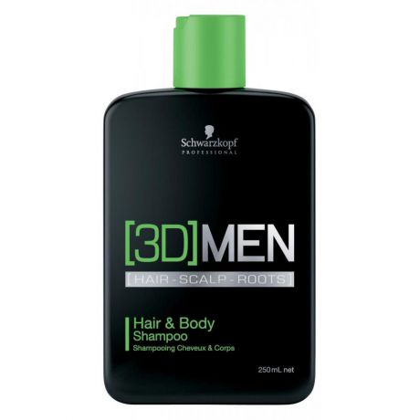 Шампунь для волос Schwarzkopf Professional 3D Men Deep Cleansing Shampoo, 250 мл, для глуб. очищения