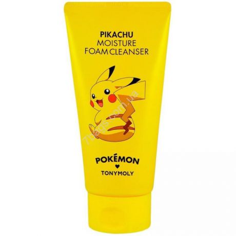Пенка для умывания Tony Moly Pokemon Moisture Foam Cleanser Pikachu, 150 мл, увлажняющая
