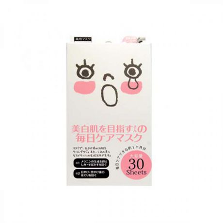 Маска-салфетка для лица Japan Gals, 30 шт, против пигментных пятен