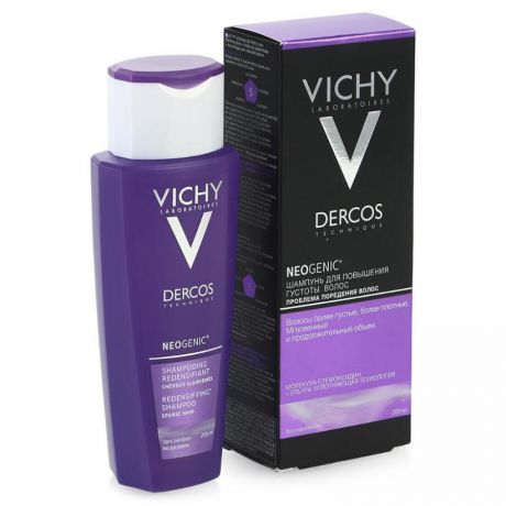 Шампунь для волос Vichy Dercos Neocenic, 2 шт.* 200 мл, для повышения густоты волос