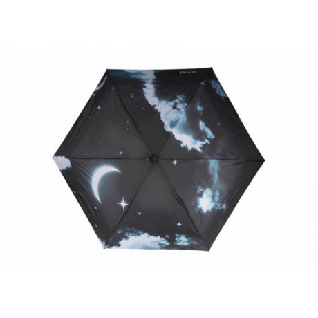 Зонт автоматический Isotoner Slim Nuit, Суперкомпактный, 4 сложения, Ночь