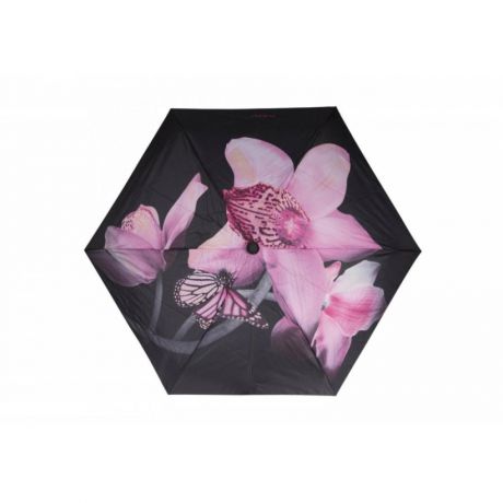 Зонт автоматический Isotoner Slim Orchidee, Суперкомпактный, 4 сложения, Орхидея
