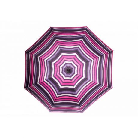Зонт трость полуавтоматический Isotoner Rayure Arty, Розовая полоса
