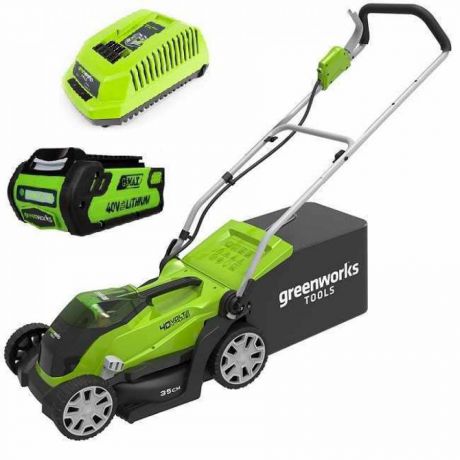 Газонокосилка аккумуляторная Greenworks G40LM35K2 2501907UA