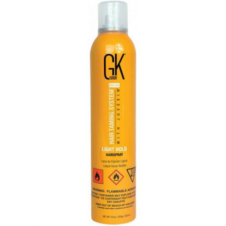 Лак для укладки волос GKhair Global Keratin Hair spray Light hold, 326 мл, легкой фиксации