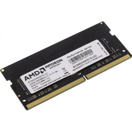 Память SO-DIMM DDR4 AMD 4Gb 2400MHz (R744G2400S1S-UO)