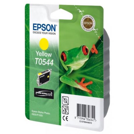 Картридж Epson T0544 (C13T05444010) для Epson R800/1800, желтый