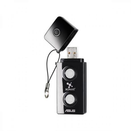 Звуковая карта Asus USB Xonar U3 (C-Media CM6400 Nitrogen D2) 2.1 (5.1 digital S/PDIF out Dolby Digi