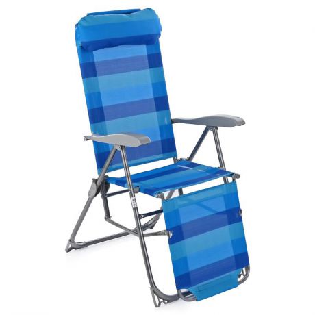 Кресло-шезлонг складное Nika К3, цвет синий
