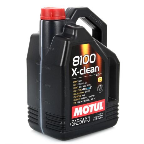 Моторное масло MOTUL 8100 X-Clean 5W/40 C3, 5 л, синтетическое