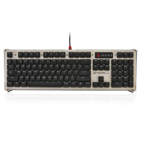 клавиатура A4Tech Bloody B840, механическая, gold/brown, черно-золотая
