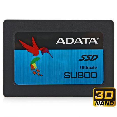 SSD накопитель 128ГБ, 2.5", SATA III, ADATA Ultimate SU800, ASU800SS-128GT-C