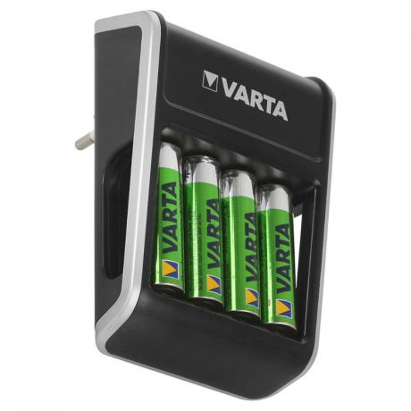 зарядное устройство VARTA LCD PLUG Charger + аккумуляторы AA 2100mAh Ready2Use 4шт.