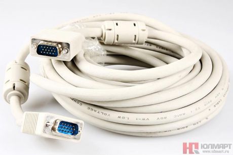 кабель для монитора VGA 15M/15M 10.0 метров, Cablexpert