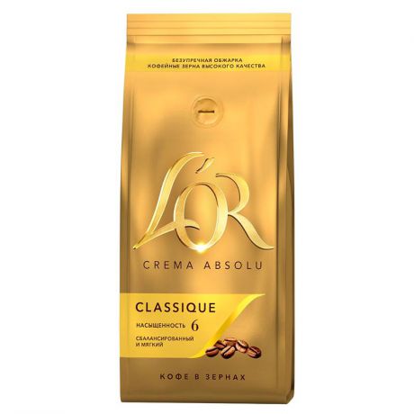 кофе зерновой L`OR Crema Absolu Classique