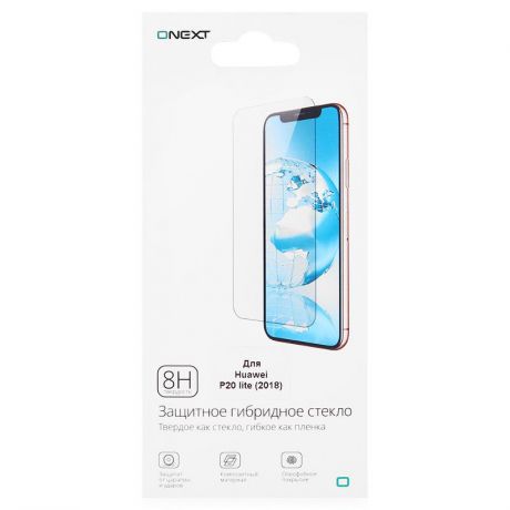 Защитное стекло Onext для Huawei P20 Lite, гибридное, прозрачное