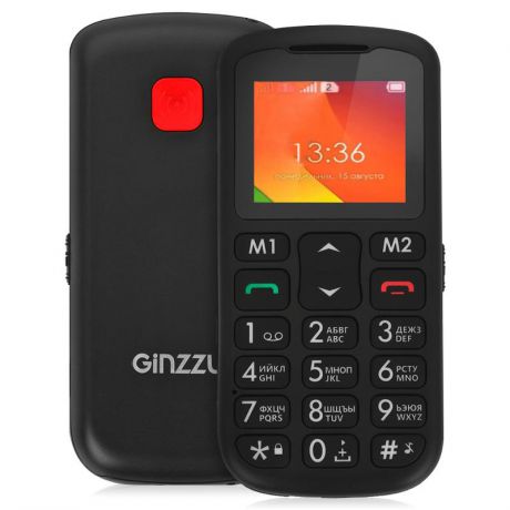 Мобильный телефон Ginzzu MB601 black, черный