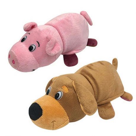 Плюшевая игрушка Вывернушка 2в1, 20 см, Собака-Свинья (Т13797-18)