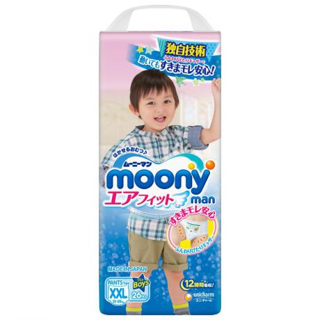 Трусики-подгузники Moonyman для мальчиков XXL (13-25 кг) 26 шт