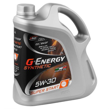 Моторное масло G-Energy Synthetic Super Start 5W-30, 4л, синтетическое