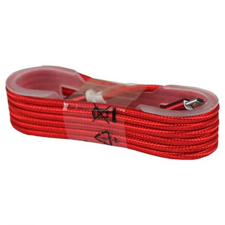 Кабель MobileData TC-CH029-RED, USB - USB Type-C, 1.5 м, 2А, USB 2.0, красный