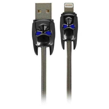 Кабель Hoco U30 Shadow Knight, Lightning, 1.2 м, 2.4А, USB 2.0, серый