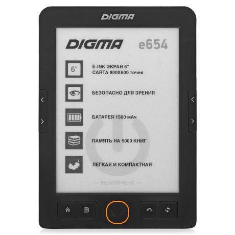Электронная книга Digma E654 6" 4Gb графит
