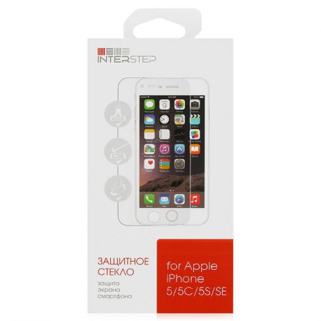 Защитное стекло Interstep IS-TG-IPHO5SCCC-000B202 для Apple iPhone 5 / 5S / SE, прозрачное