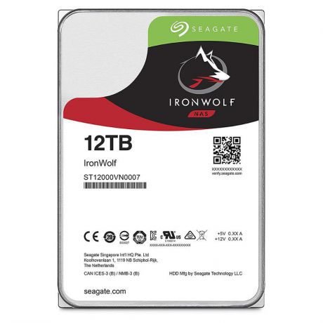 жесткий диск HDD 12ТБ, Seagate IronWolf, ST12000VN0007