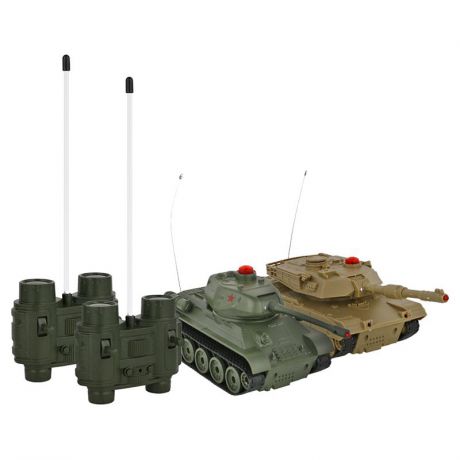 Танковый бой р/у Наша Игрушка Т34 - Abrams M1A2