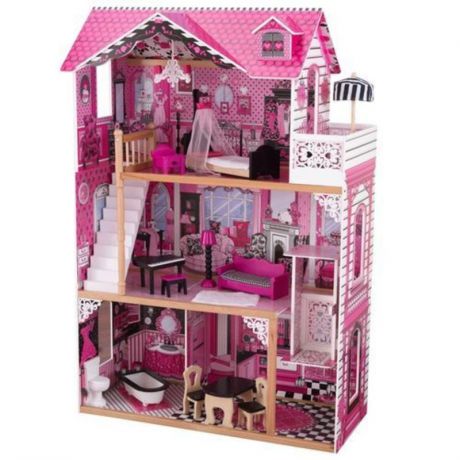 Кукольный домик для Barbie (Барби) KidKraft с мебелью Амелия