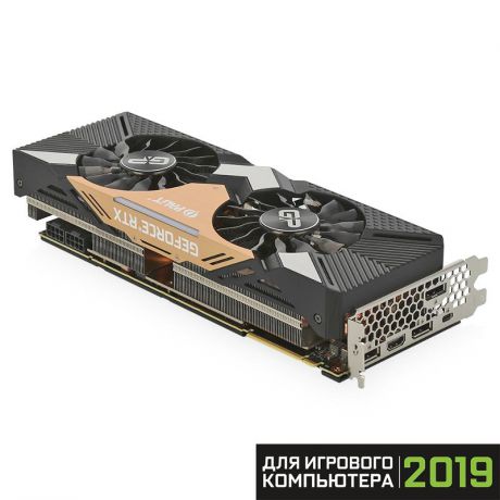 Видеокарта Palit GeForce® RTX 2080 Ti, PA-RTX2080Ti Gaming Pro OC 11G, 11ГБ, GDDR6, Retail