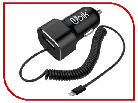 Зарядное устройство Ubik UCP12L 1xUSB 2.4A Black