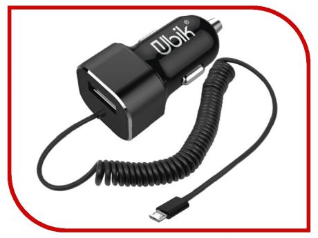 Зарядное устройство Ubik UCP12M 1xUSB 2.4A Black