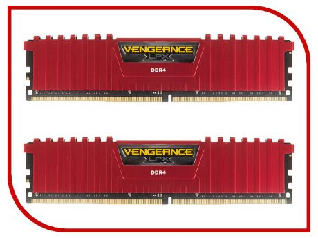 Модуль памяти Corsair Vengeance LPX DDR4 DIMM 2400MHz PC4-19200 CL14 - 16Gb KIT (2x8Gb) CMK16GX4M2A2400C14R