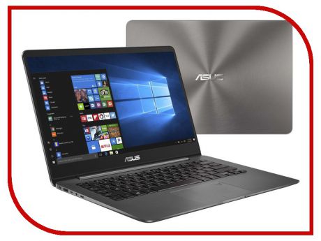 Ноутбук ASUS Zenbook UX430UA-GV271R 90NB0EC1-M13720 (Intel Core i7-8550U 1.8 GHz/8192Mb/256Gb SSD/No ODD/Intel HD Graphics/Wi-Fi/Cam/14.0/1920x1080/Windows 10 64-bit)