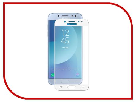 Аксессуар Защитное стекло для Samsung Galaxy J5 2017 SM-J530 Krutoff Full Screen White 02551