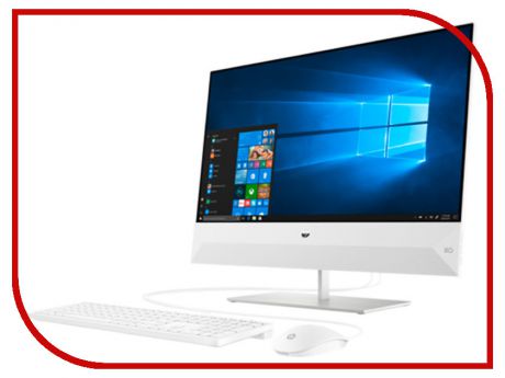 Моноблок HP Pavilion 24-xa0006ur Snowflake White 4UH22EA (Intel Core i5-8400T 1.7 GHz/8192Mb/1000Gb/DVD-RW/Intel HD Graphics/Wi-Fi/Bluetooth/Cam/23.8/1920x1080/Windows 10 Home 64-bit)