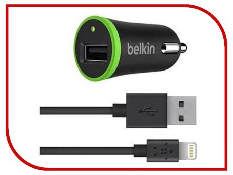 Зарядное устройство Belkin USB 2.4A Lightning 1.2m F8J121bt04-BLK Black