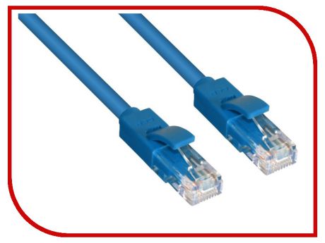Сетевой кабель Greenconnect UTP cat.5e 24awg RJ45 2m Blue GCR-LNC01-2.0m