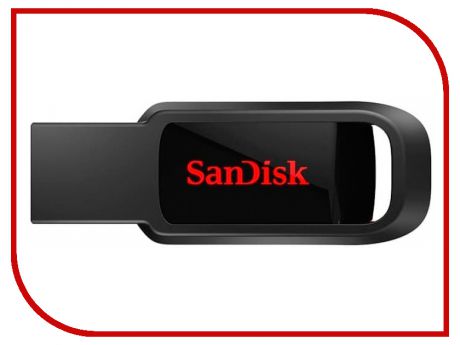 USB Flash Drive 16Gb - Sandisk Cruzer Spark Black-Red SDCZ61-016G-G35