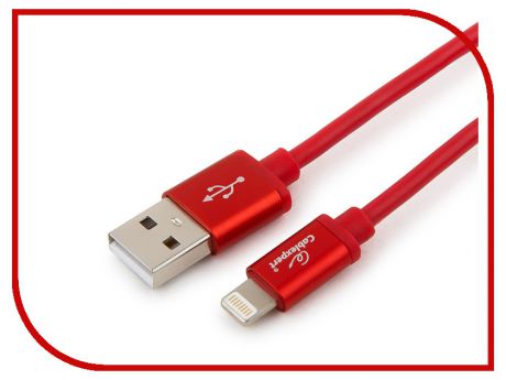 Аксессуар Gembird Cablexpert Silver Series USB - Lightning 3m Red CC-S-APUSB01R-3M