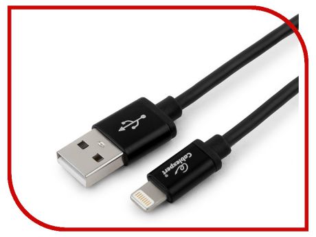 Аксессуар Gembird Cablexpert Silver Series USB - Lightning 0.5m Black CC-S-APUSB01Bk-0.5M
