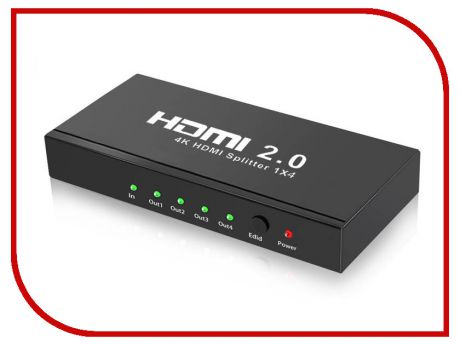 Сплиттер Orient HDMI 4K Splitter 1x4 HSP0104HL-2.0