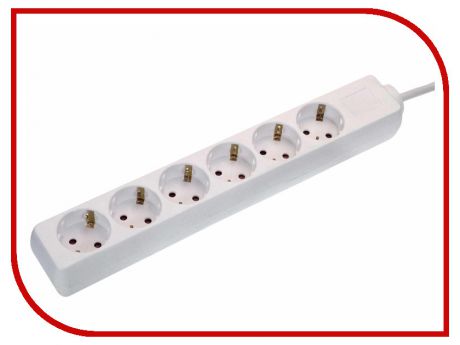 Удлинитель Schwabe 6 Sockets 1.4m White 11611AS