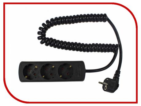 Удлинитель Schwabe 3 Sockets 2.5m Black 11432AS