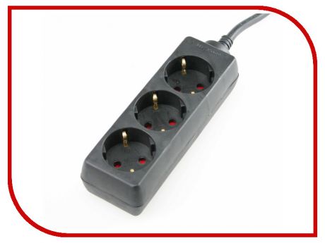 Удлинитель Schwabe 3 Sockets 3m Black 11332AS