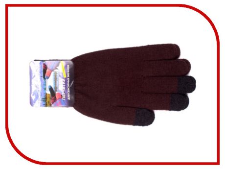 Теплые перчатки для сенсорных дисплеев Harsika 0818 Brown