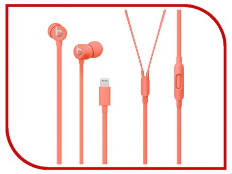 Beats urBeats3 Earphones with Lightning Connector Coral MUHV2EE/A
